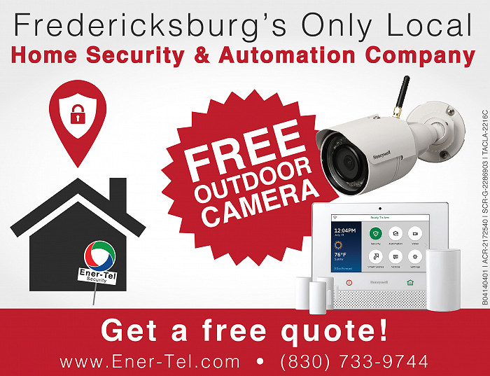 Fredericksburg's only local home security & automation company. Image